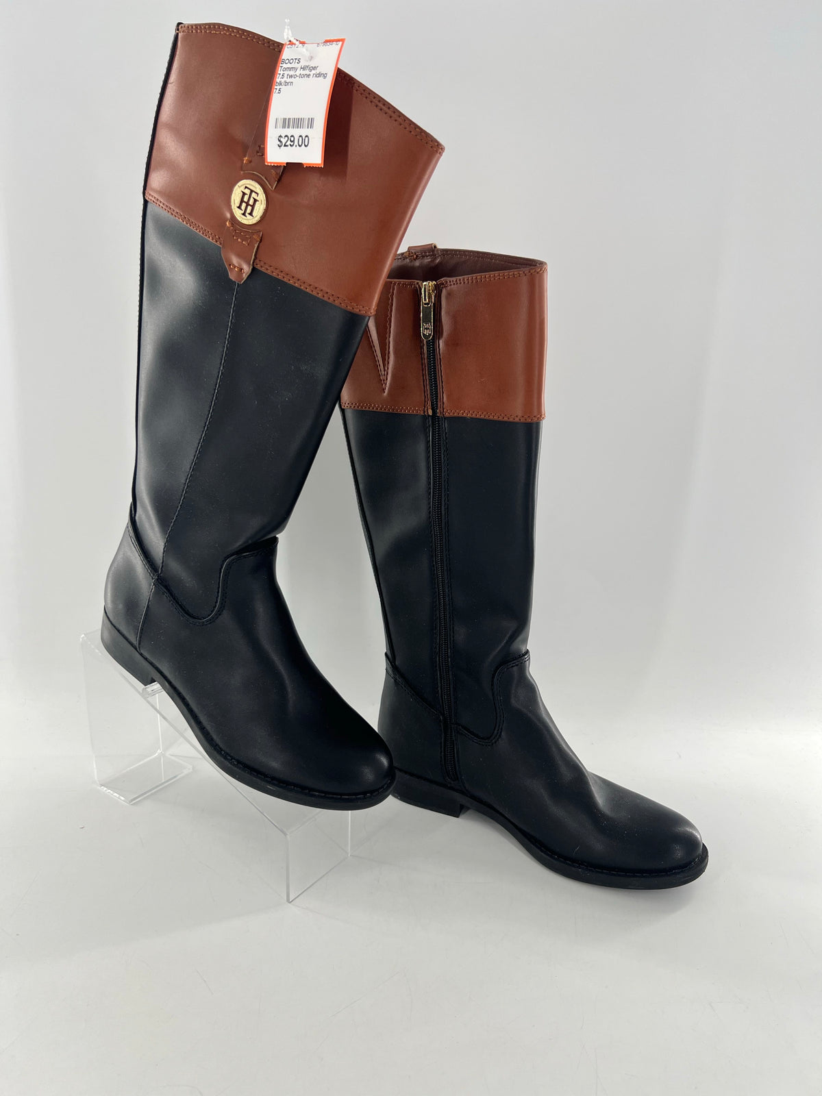7.5 two-tone riding boot