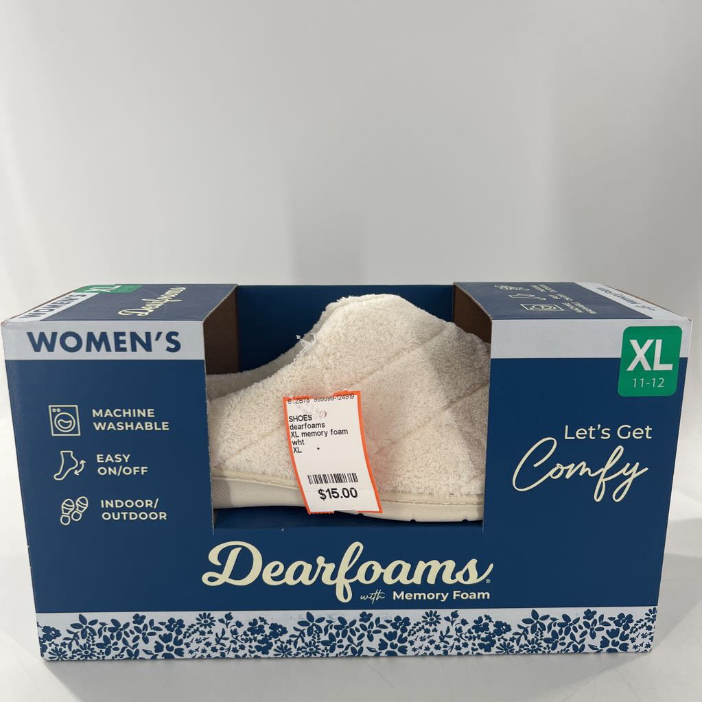 XL memory foam slippers