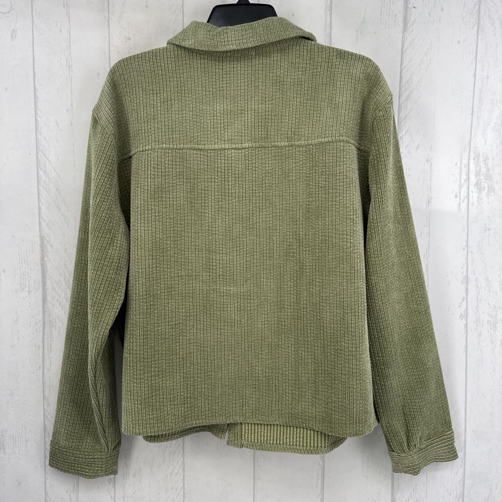 XL corduroy button down l/s top