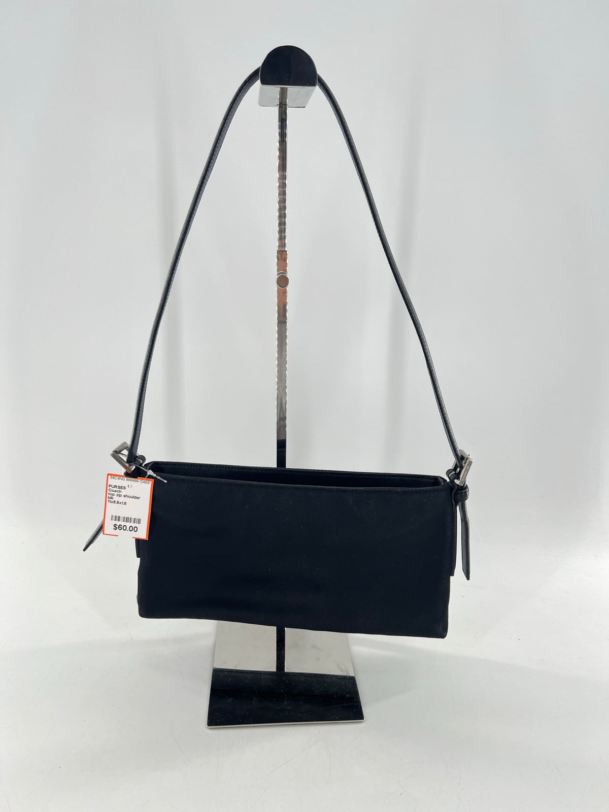 top zip shoulder hand bag