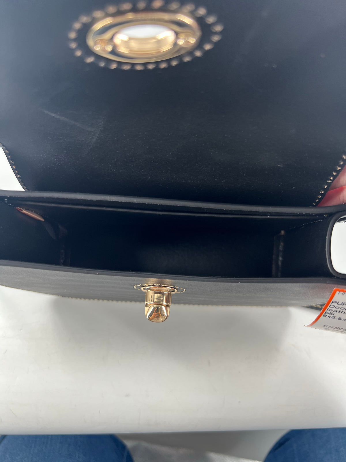 leather turnlock crossbody