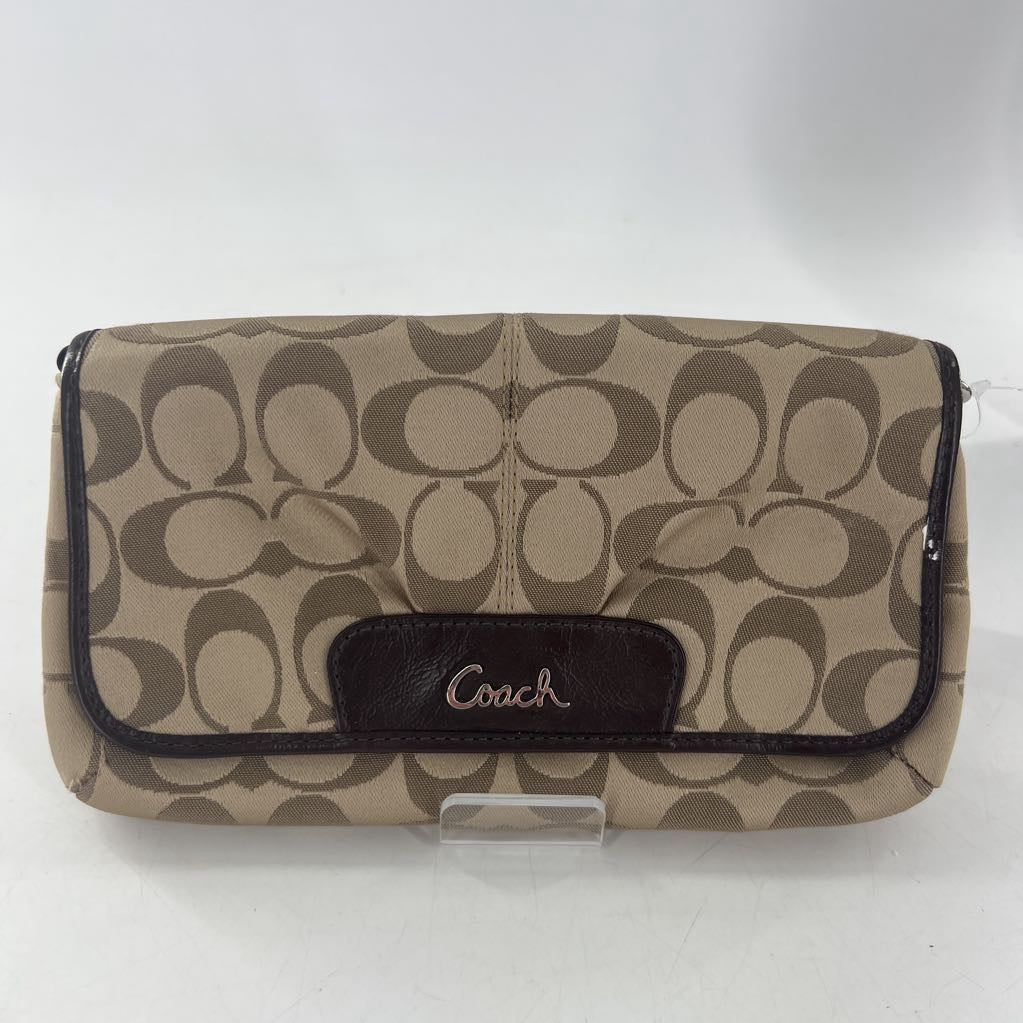 signature flap wristlet