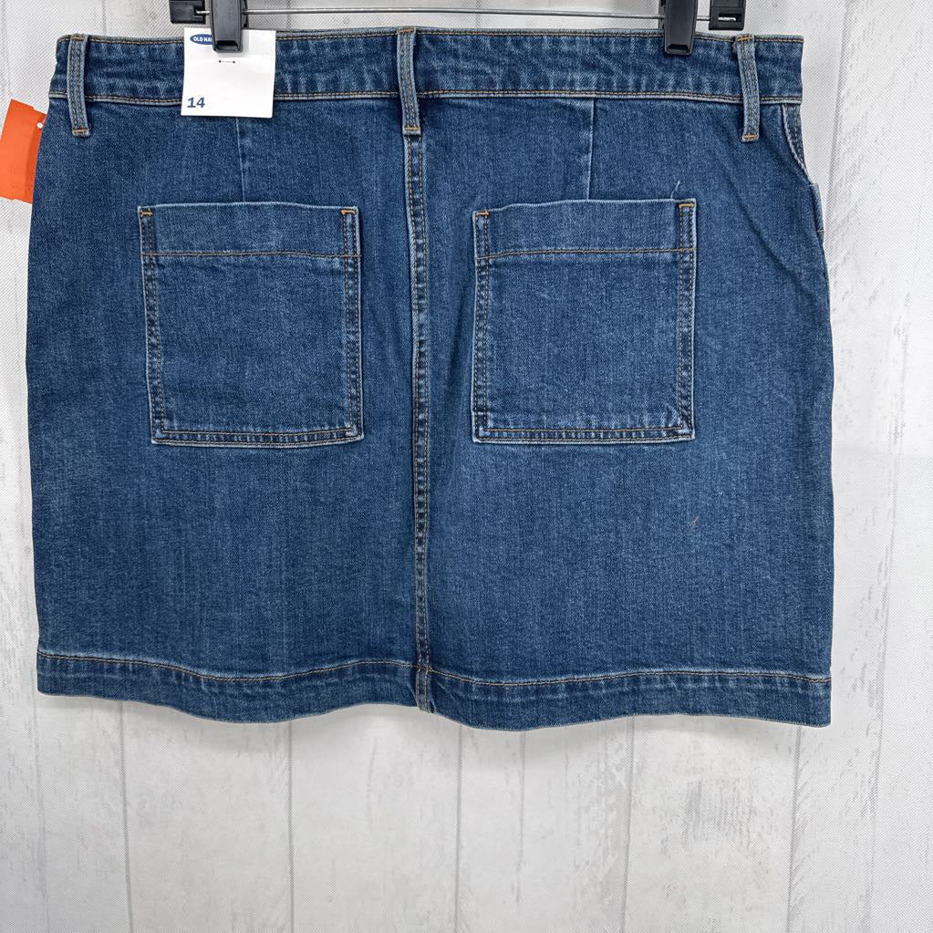 R35 14 jean skirt