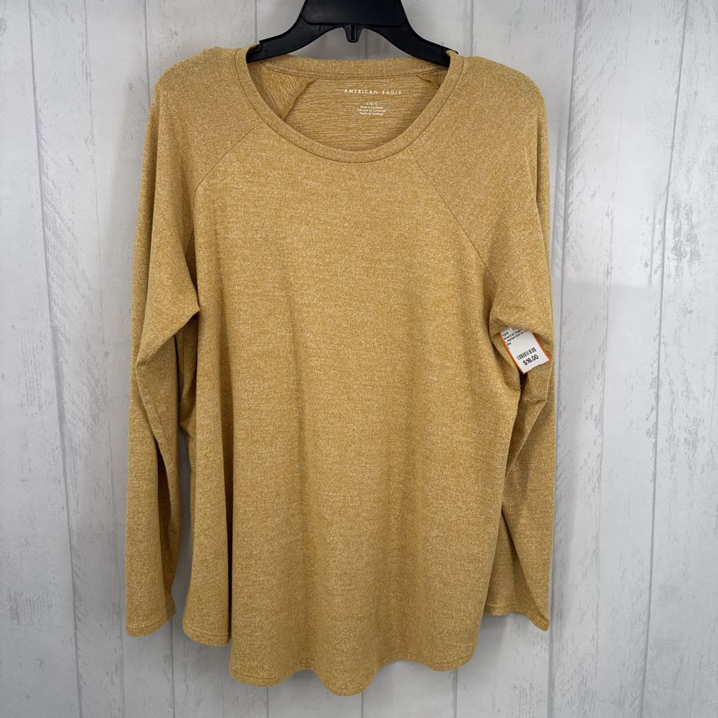L marled knit l/s tee