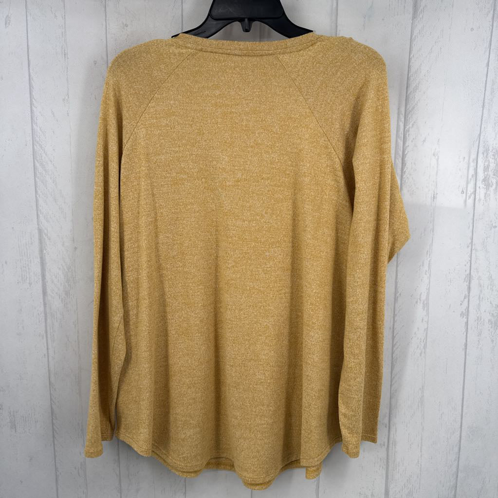 L marled knit l/s tee