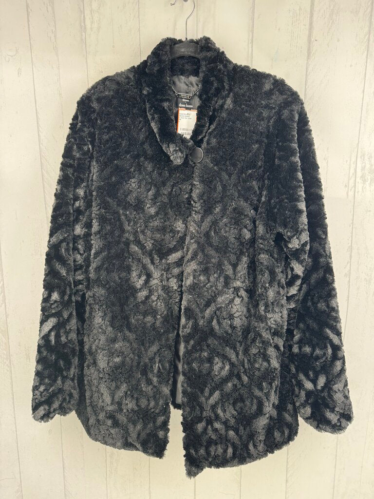 L faux fur coat