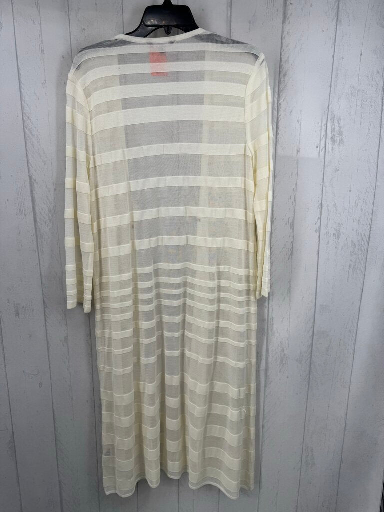 L striped knit duster