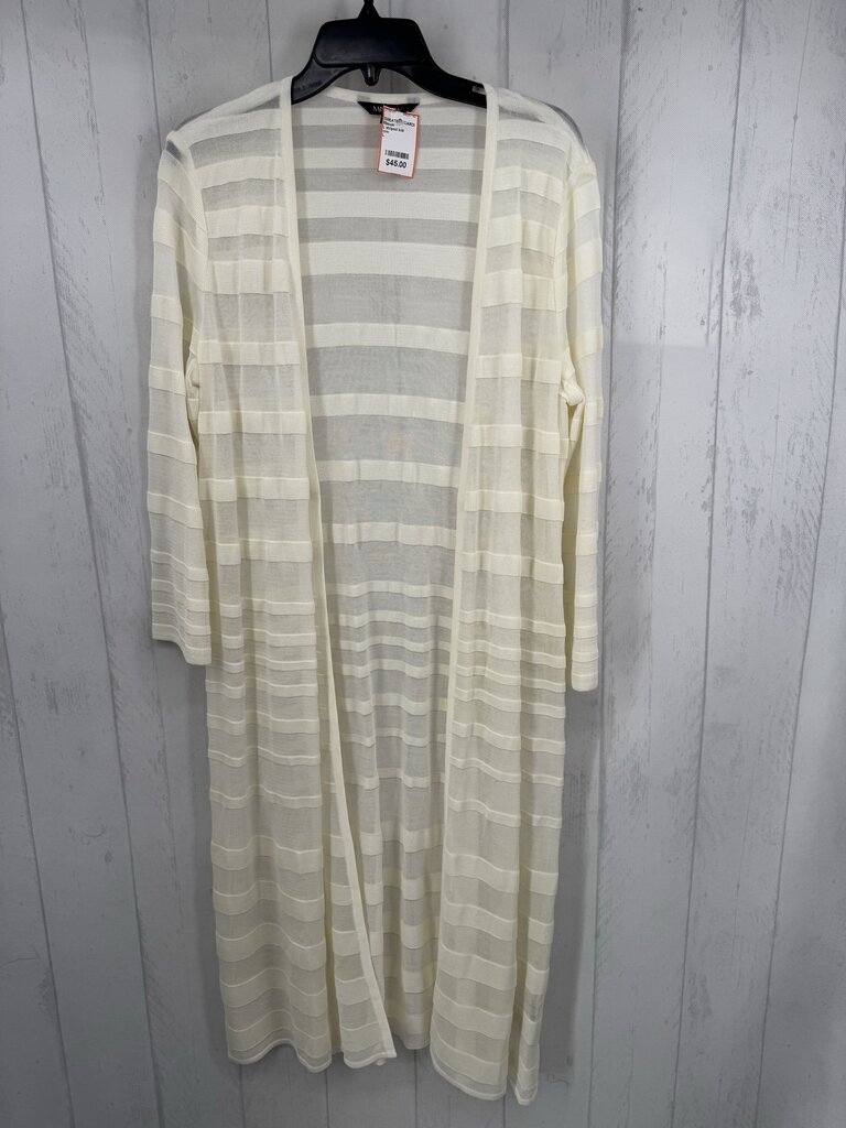 L striped knit duster