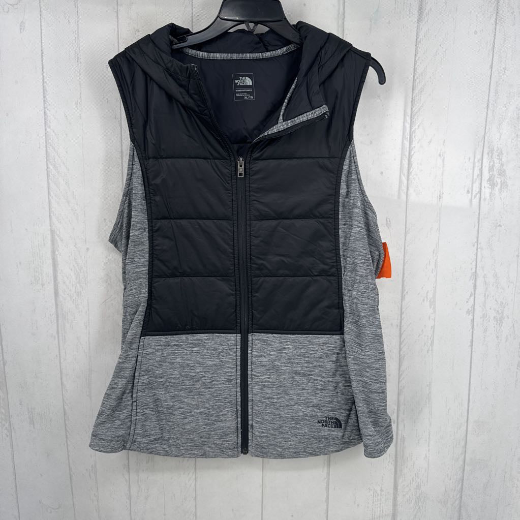XL marled quilted vest