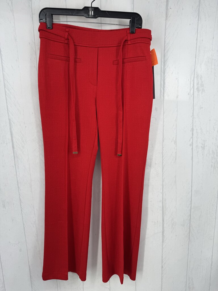 M belted pull-on bootcut pant