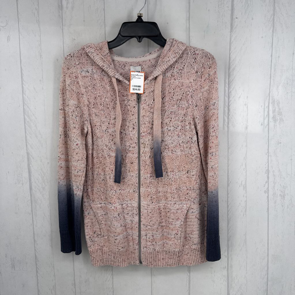 S zip-up hooded sweater