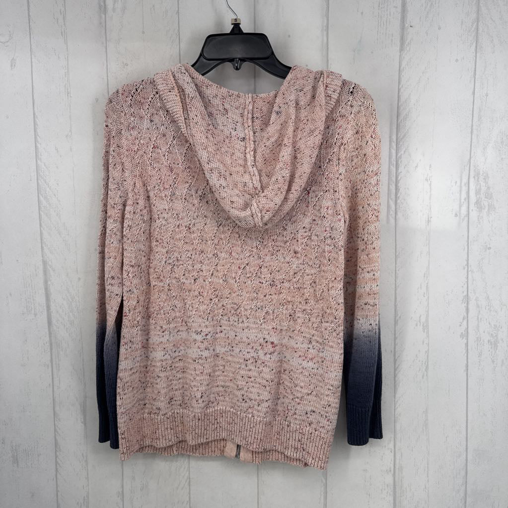 S zip-up hooded sweater