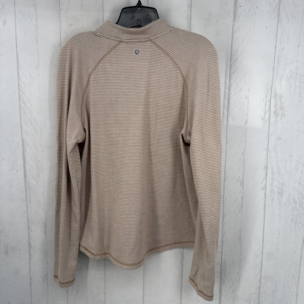 L striped 1/2 zip l/s pullover