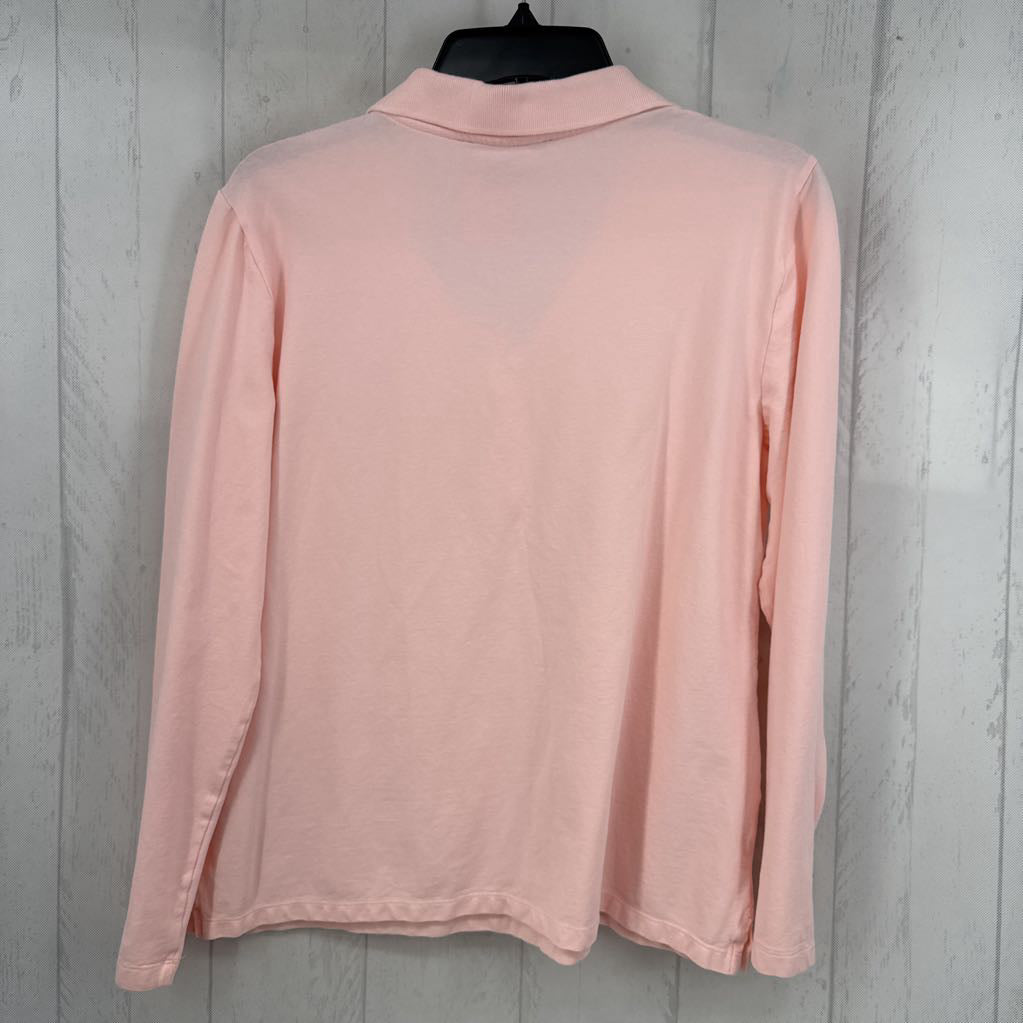 L quarter button down l/s polo