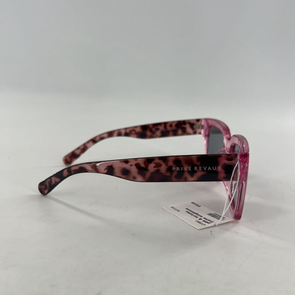 pink & tortoise frame sunglasses