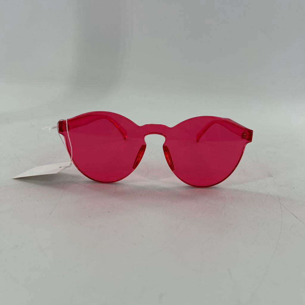 pink frameless sunglasses