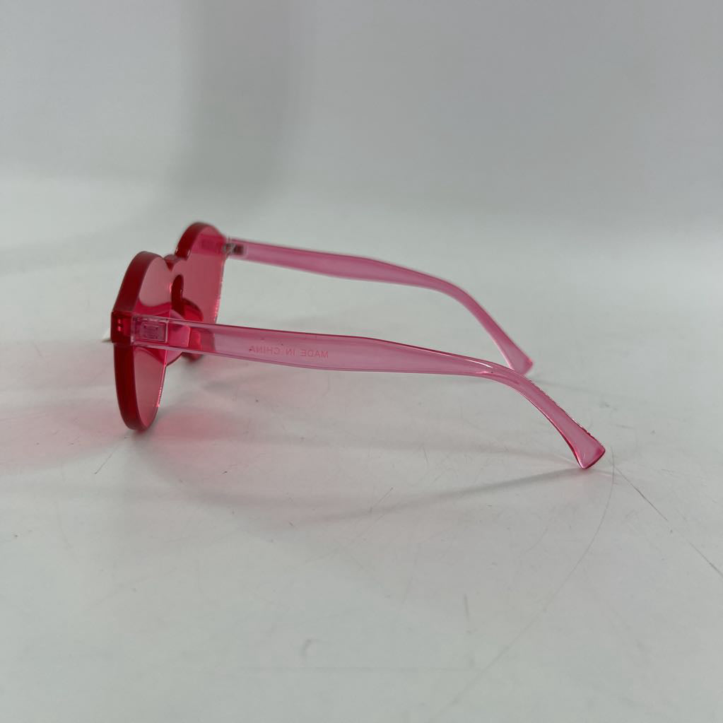 pink frameless sunglasses