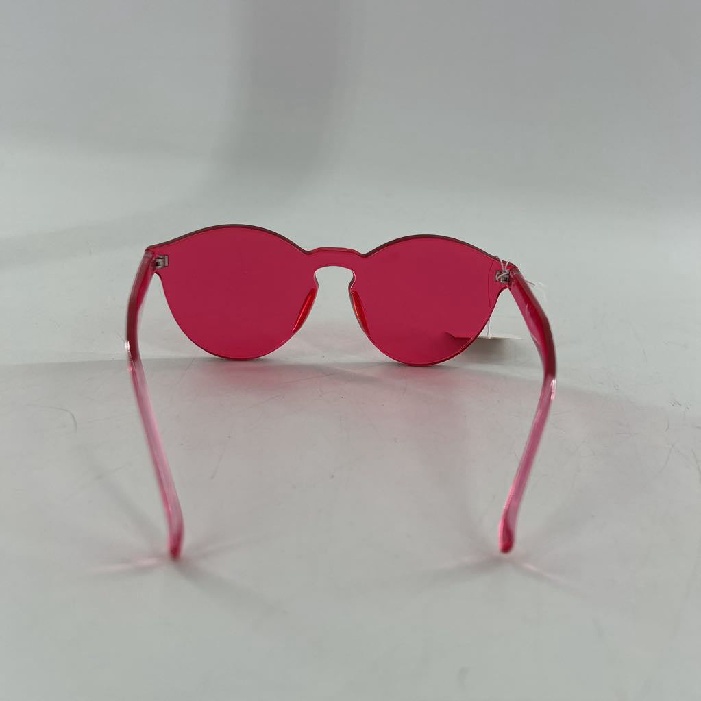 pink frameless sunglasses