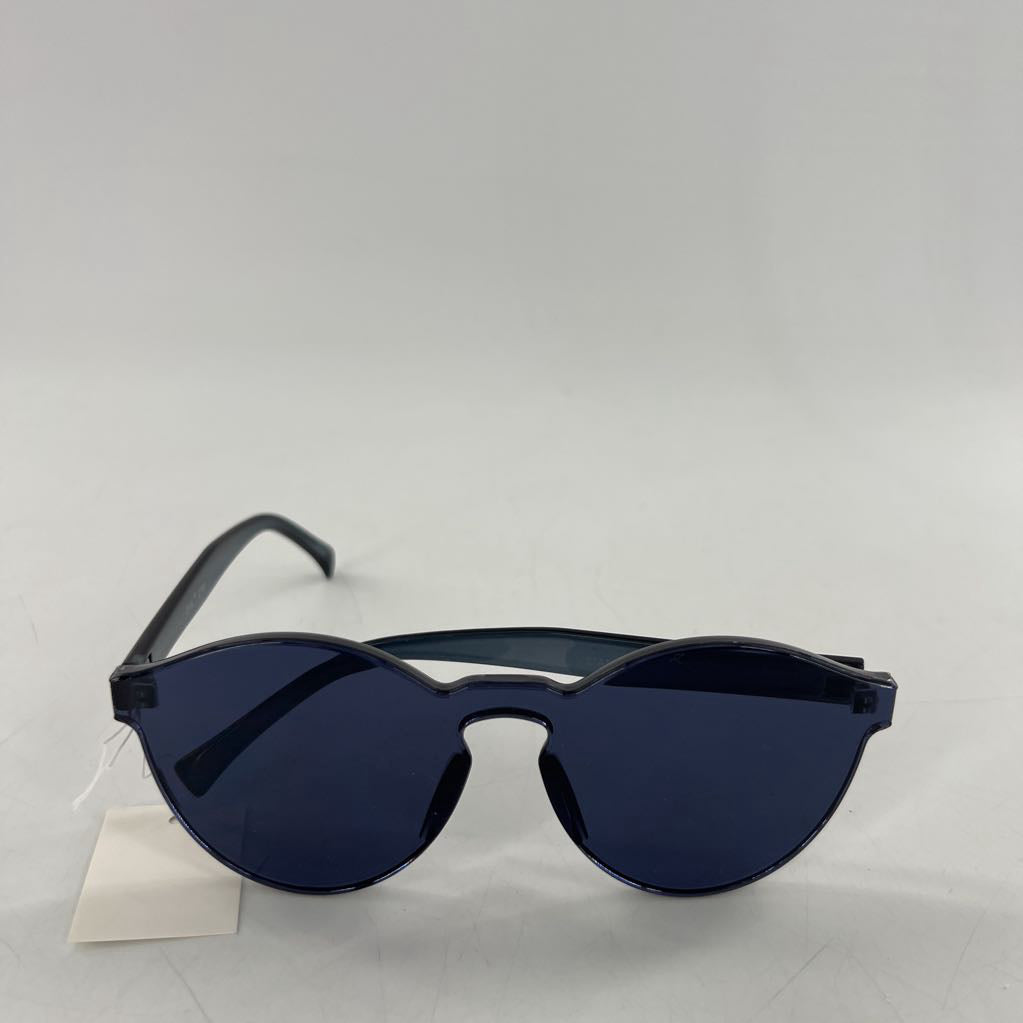 navy frameless sunglasses