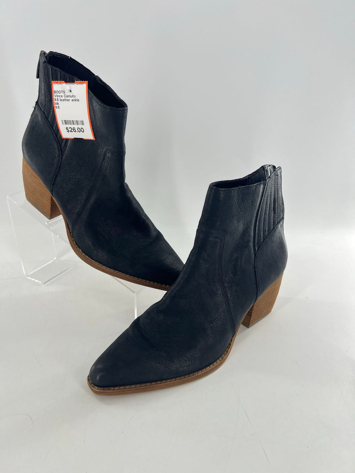 9.5 leather ankle boot