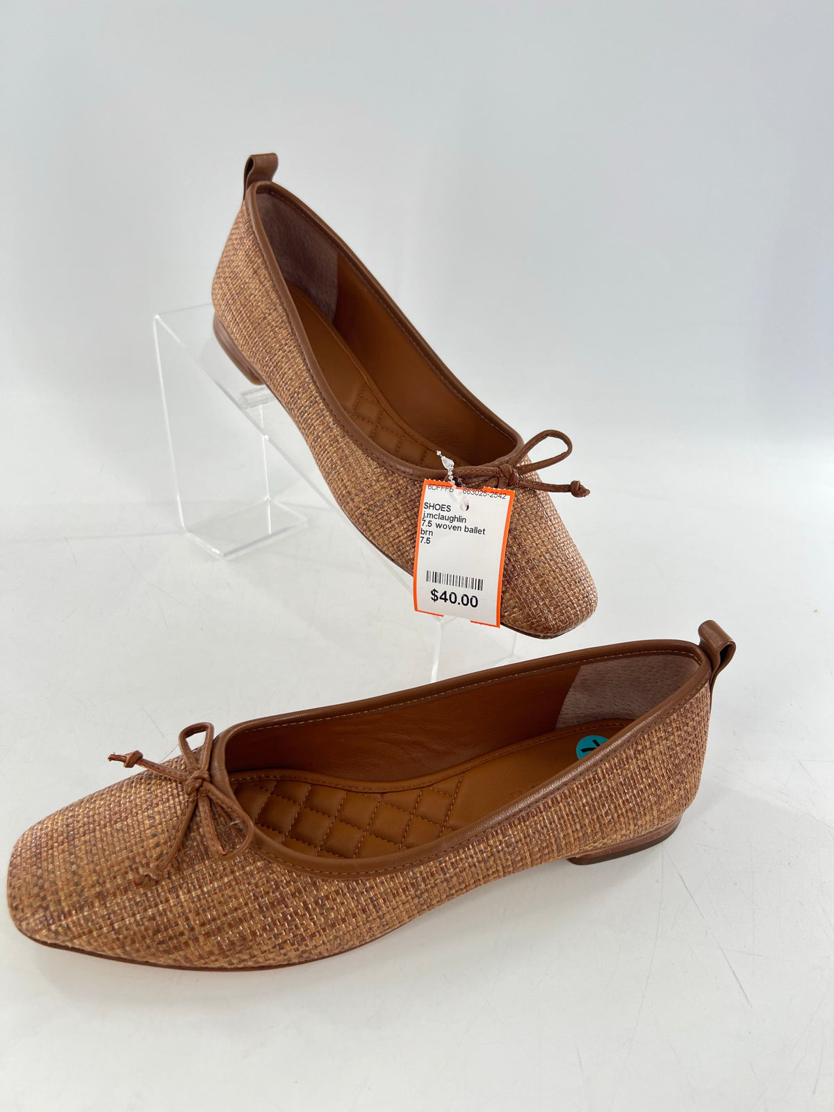 7.5 woven ballet flats