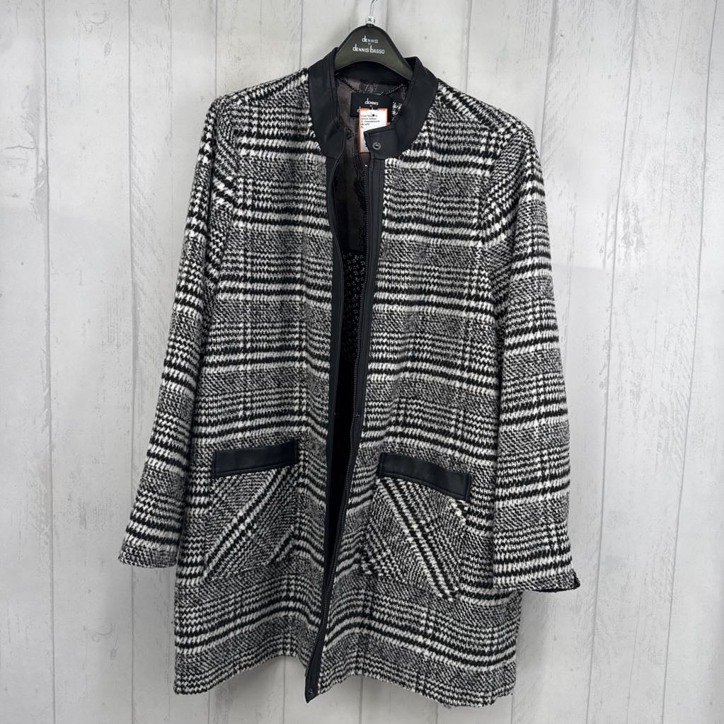 XL houndstooth coat w/ garment bag