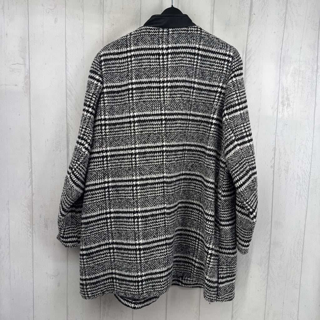 XL houndstooth coat w/ garment bag