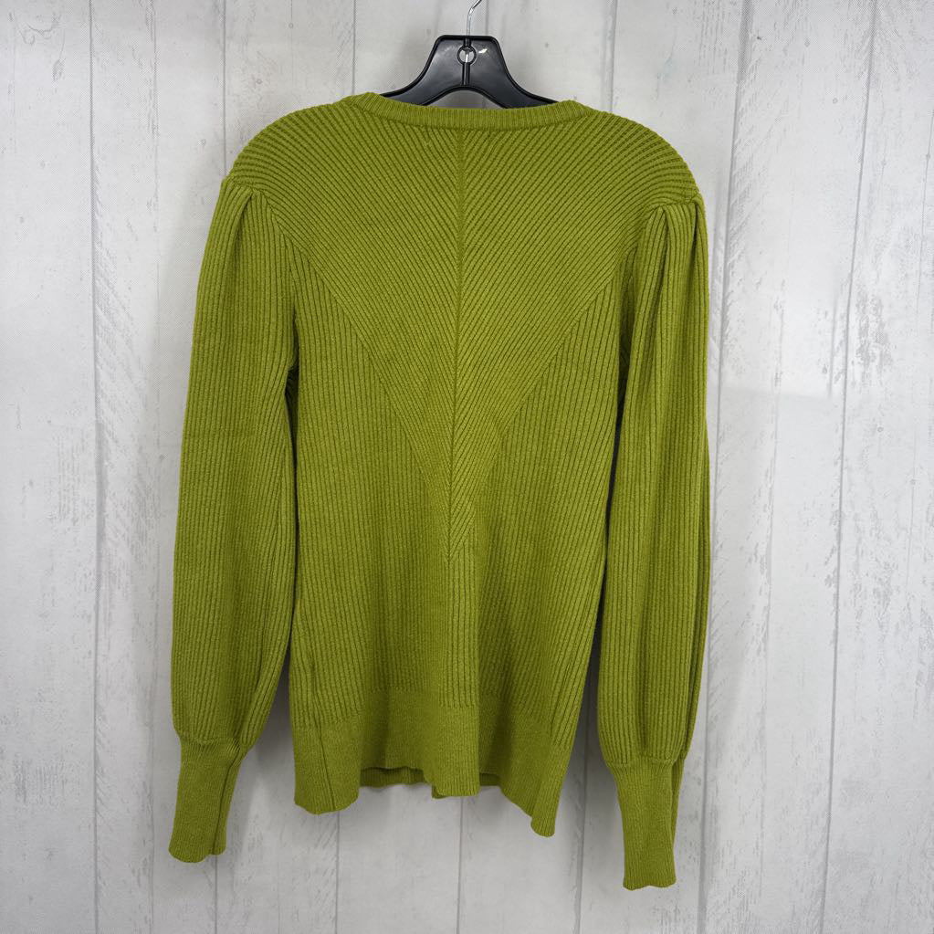 L ribbed l/s knit top