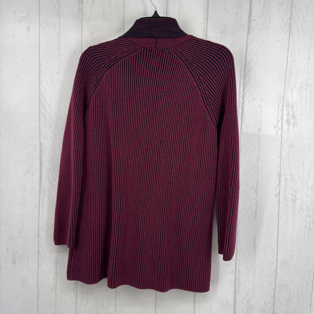 Mp rib knit open front cardi