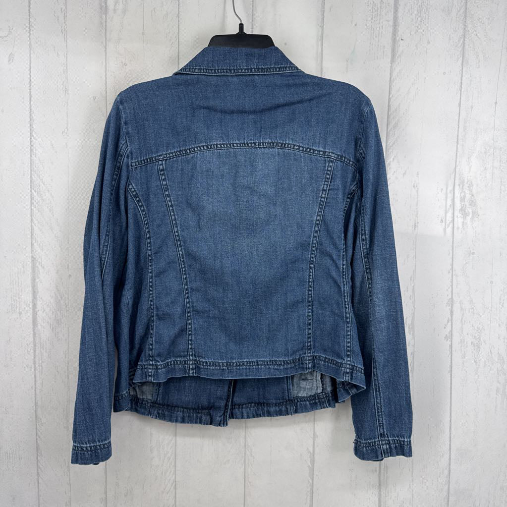 M zip-up denim jacket