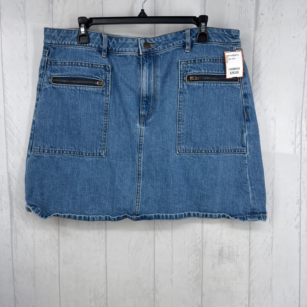 14 jean skirt