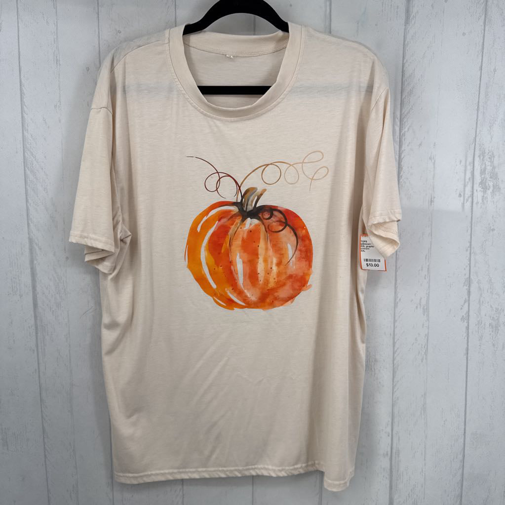 XXL graphic s/s tee-pumpkin