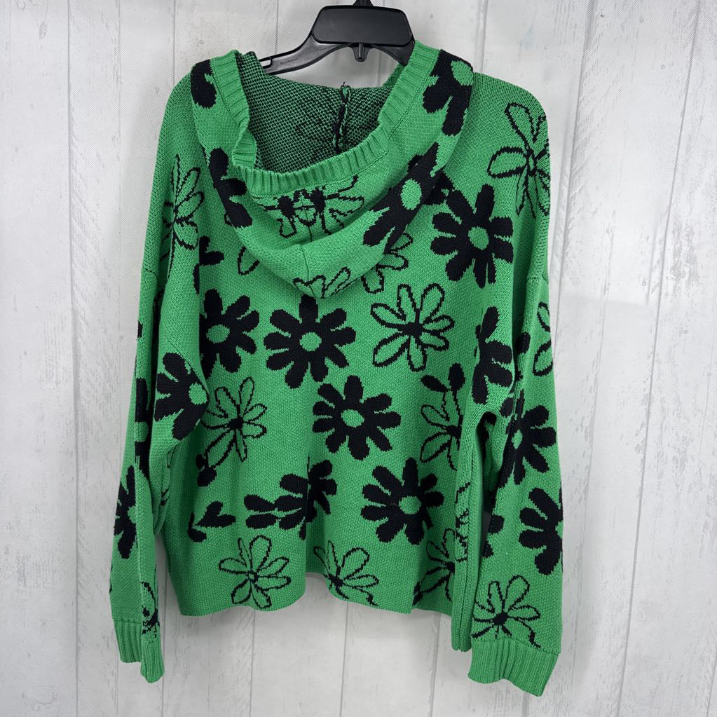 R50 L floral hooded sweater