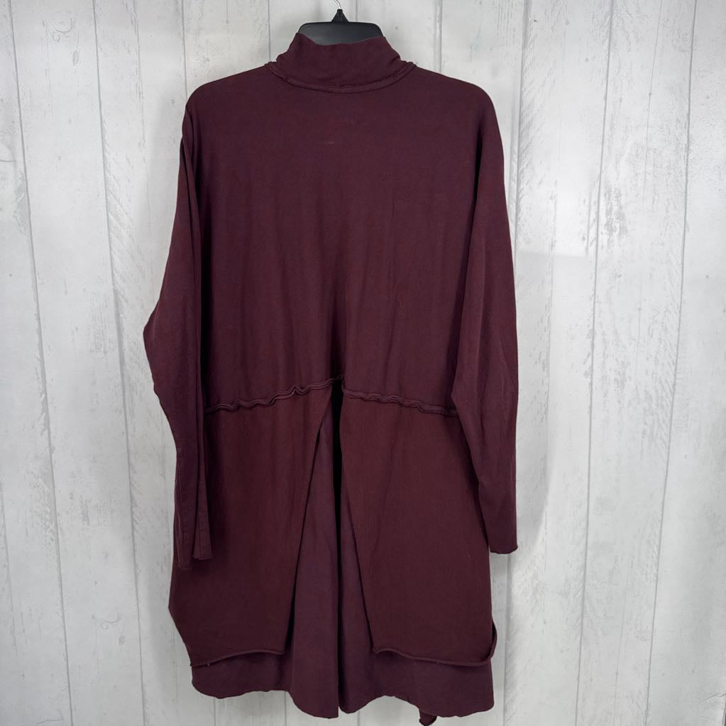 M button down draped l/s cardi