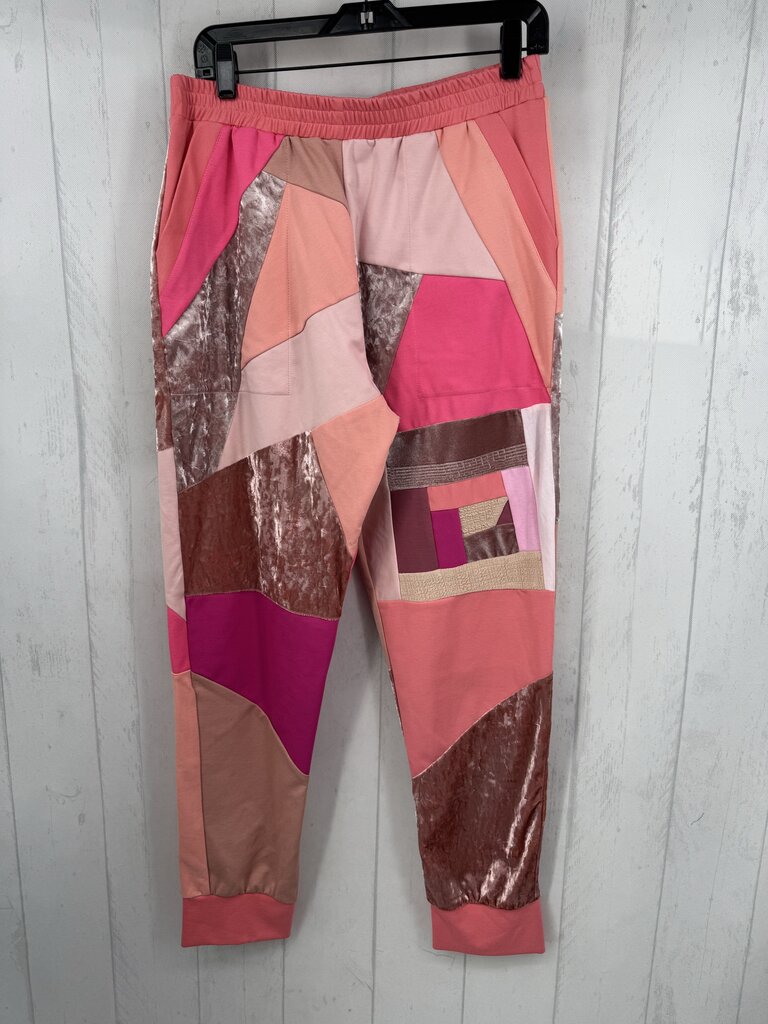 XL patchwork joggers