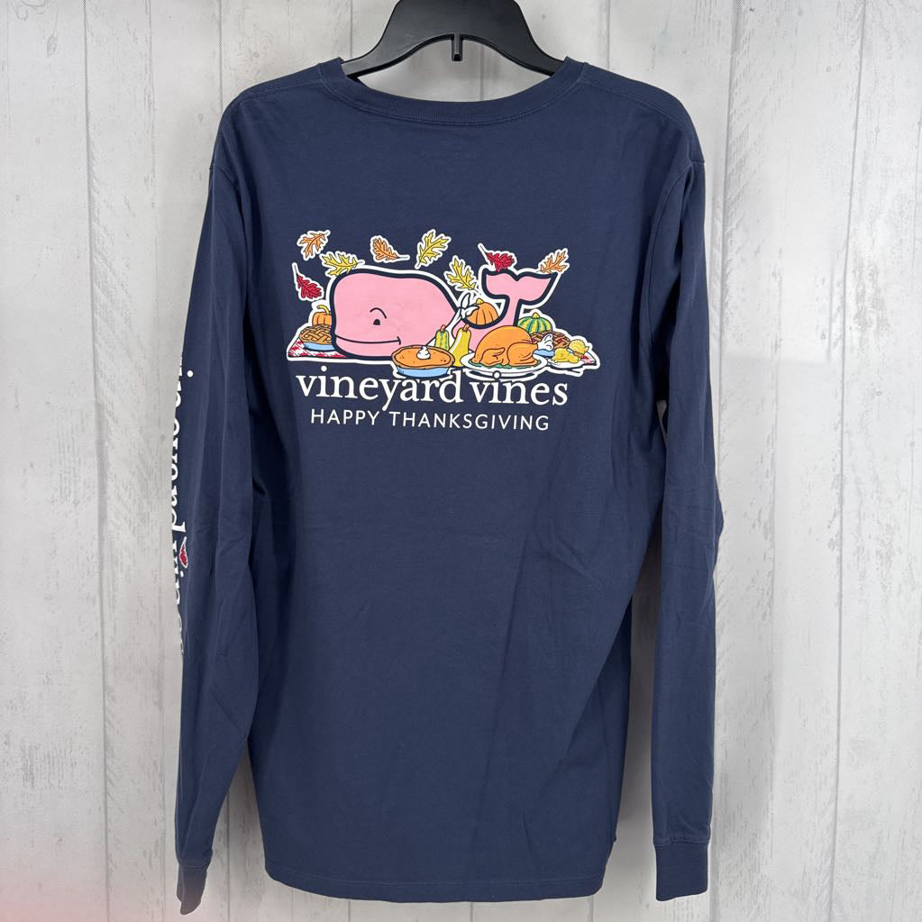 M graphic l/s tee- happy thanksgiving