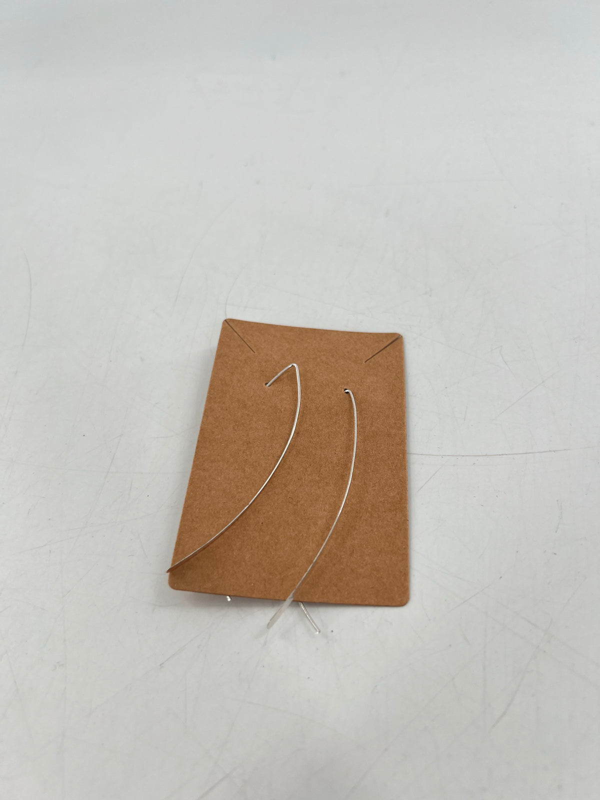 thin silver wire earrings