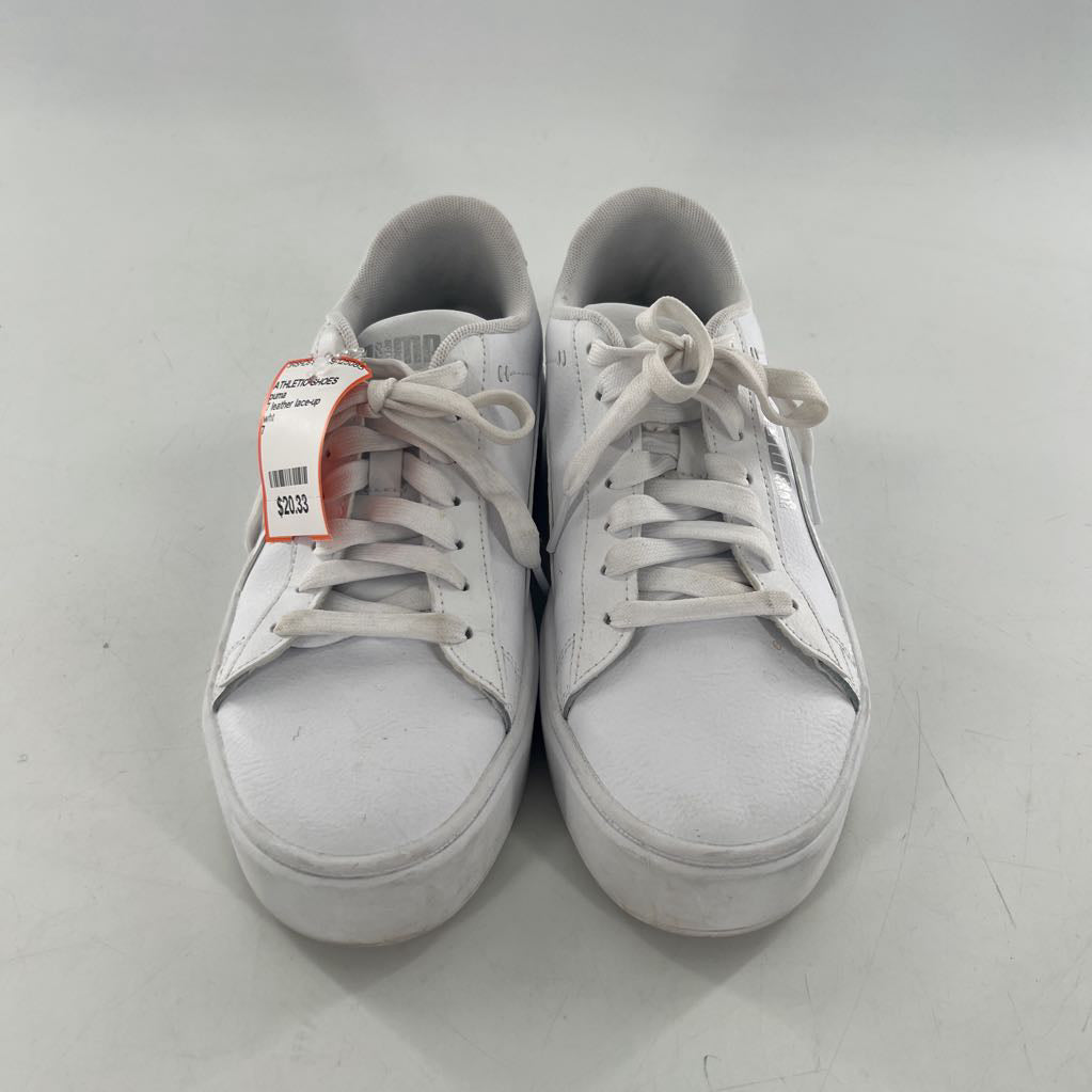 7 leather lace-up sneaker