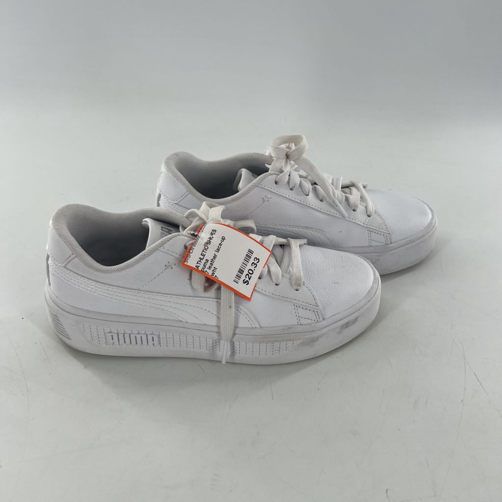 7 leather lace-up sneaker