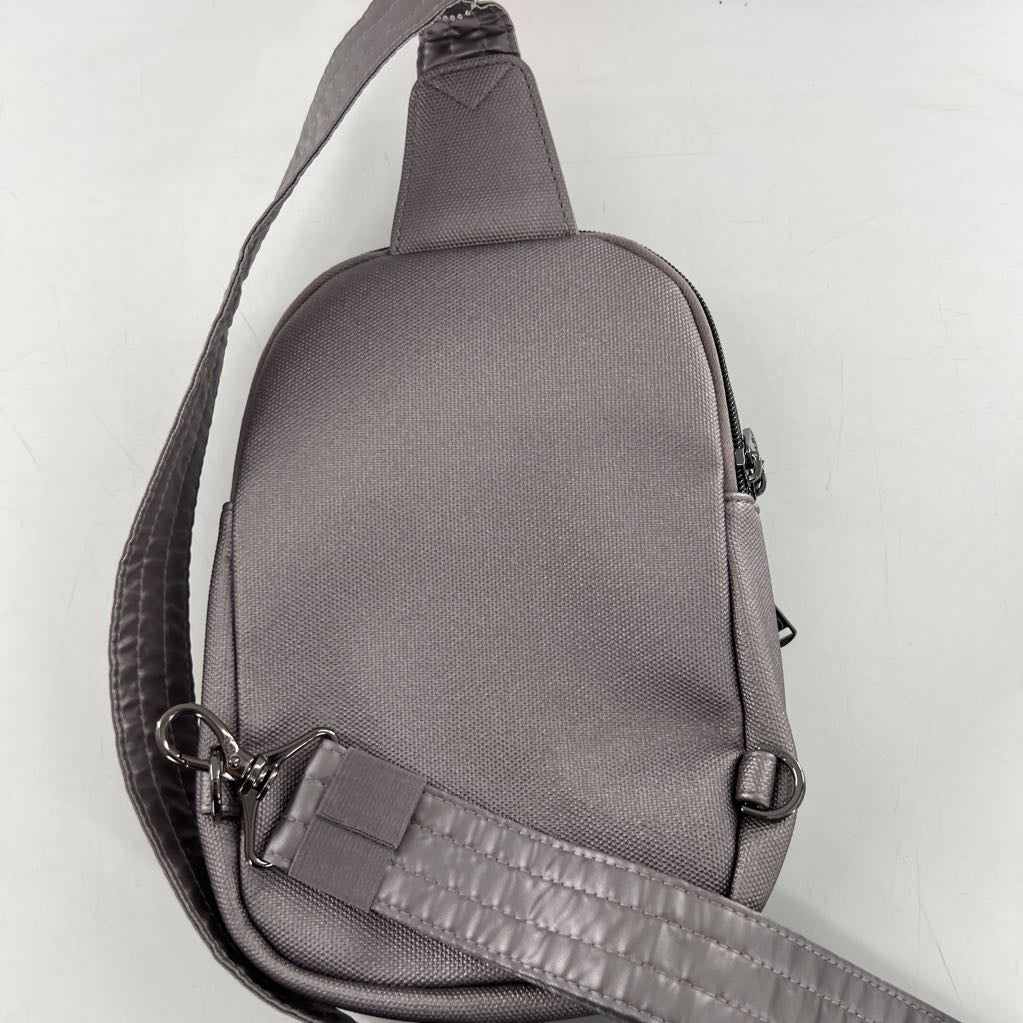 metallic quilted slingbag
