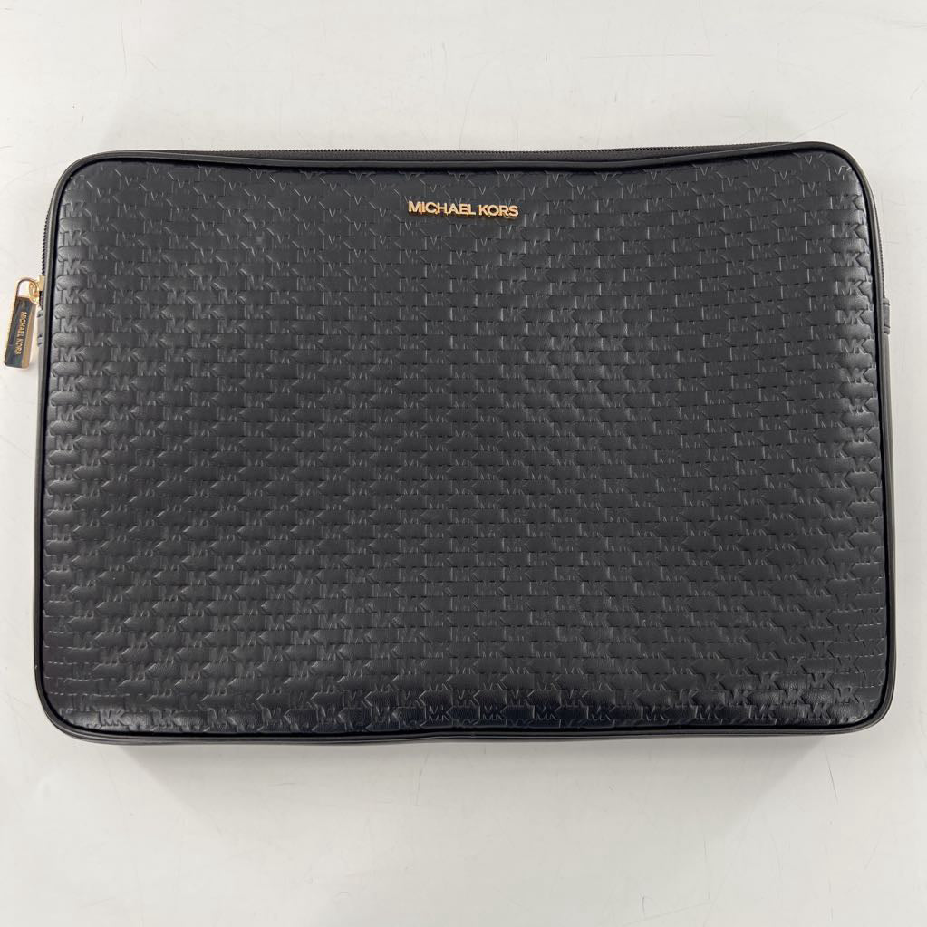 leather logo embossed tote