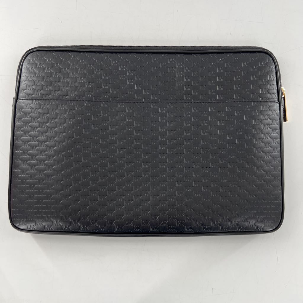 leather logo embossed tote