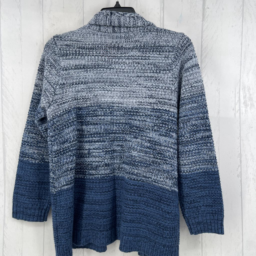 M knit ombre open front cardi