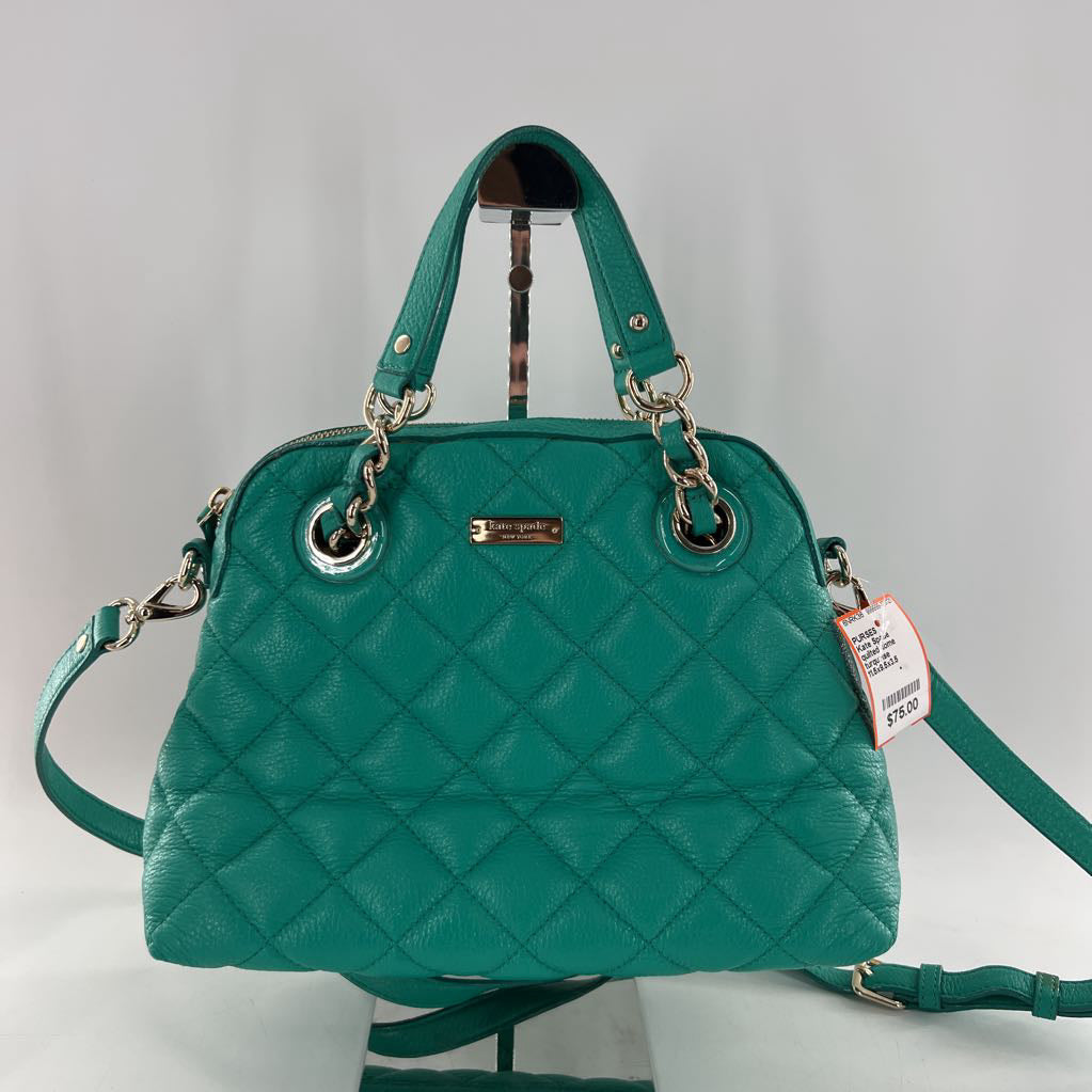 quilted dome satchel