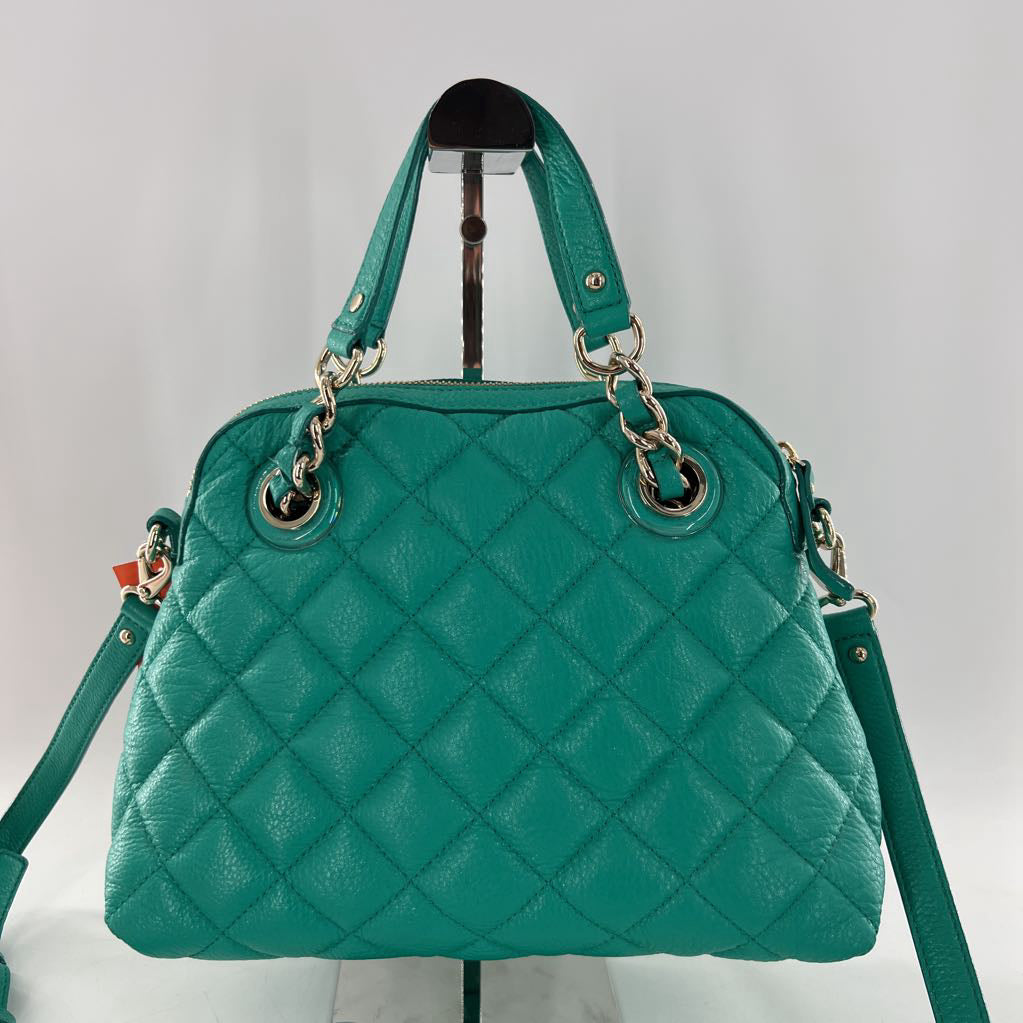 quilted dome satchel