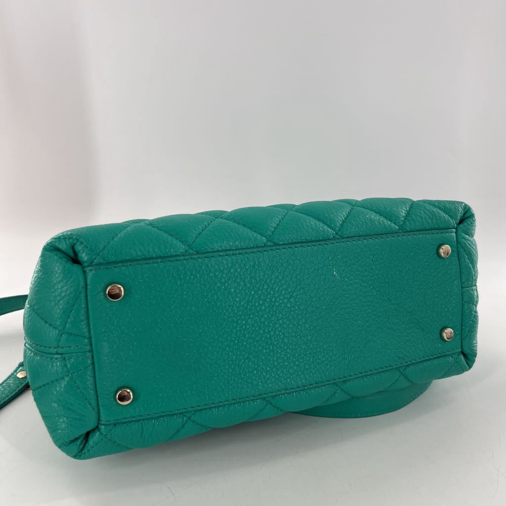 quilted dome satchel
