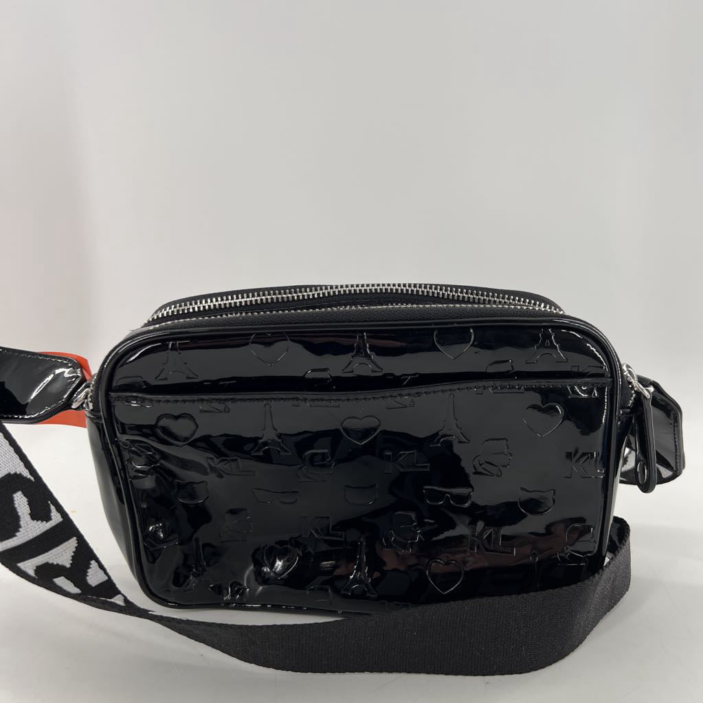 patent paris embossed crossbody