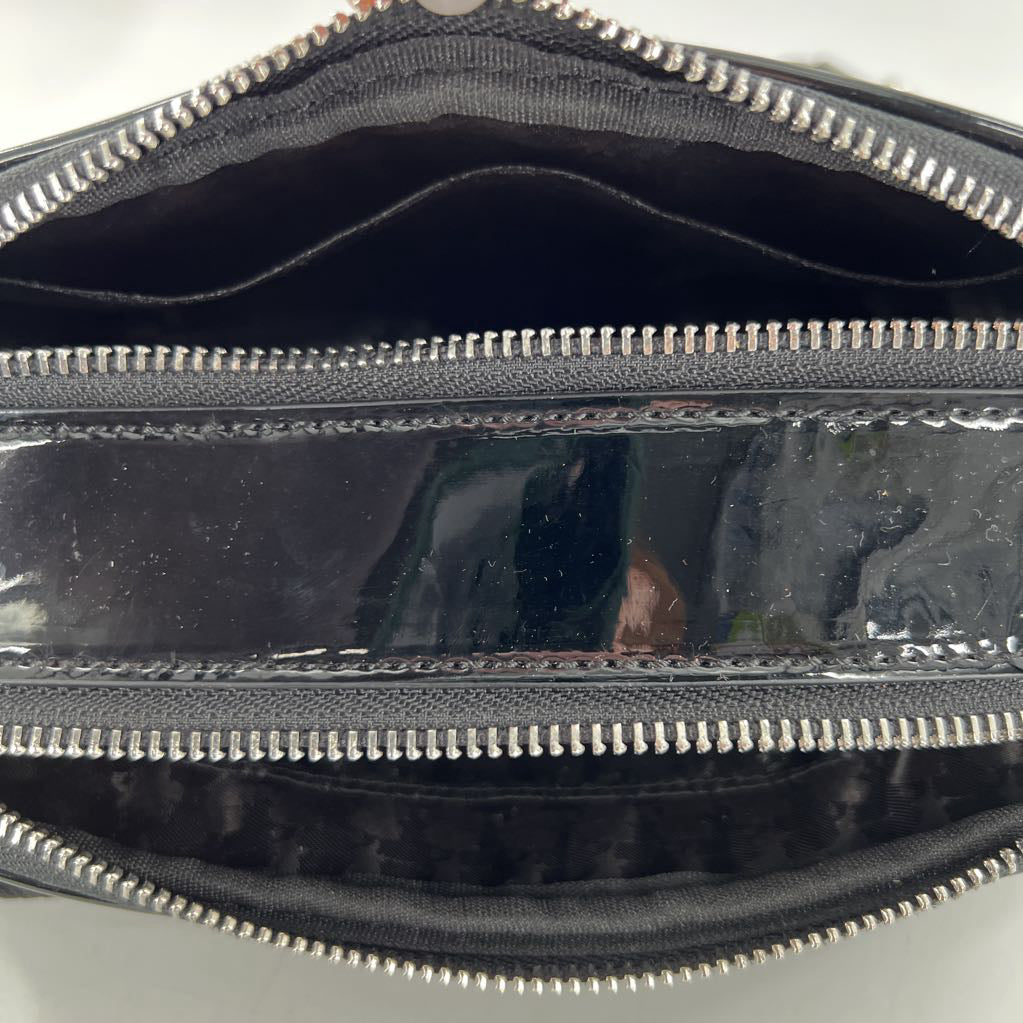 patent paris embossed crossbody