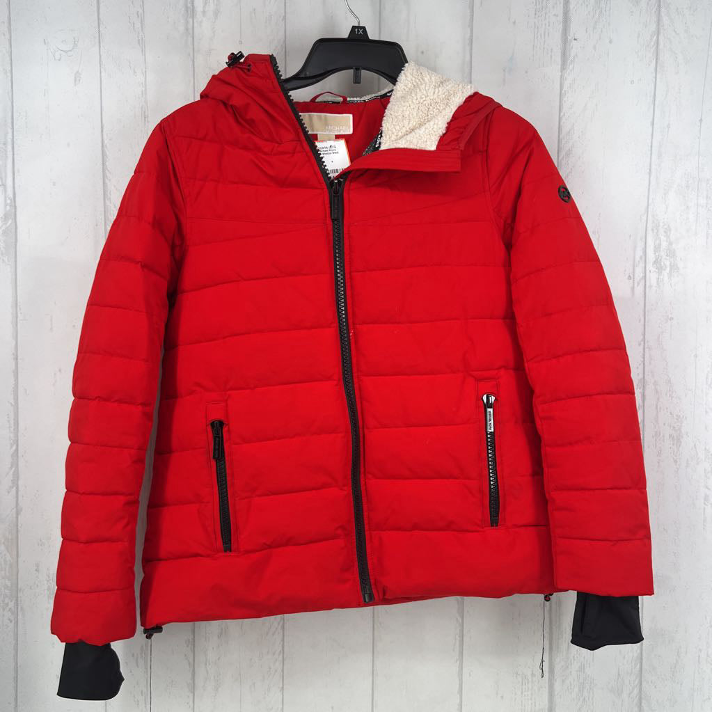 M sherpa lined puffer coat