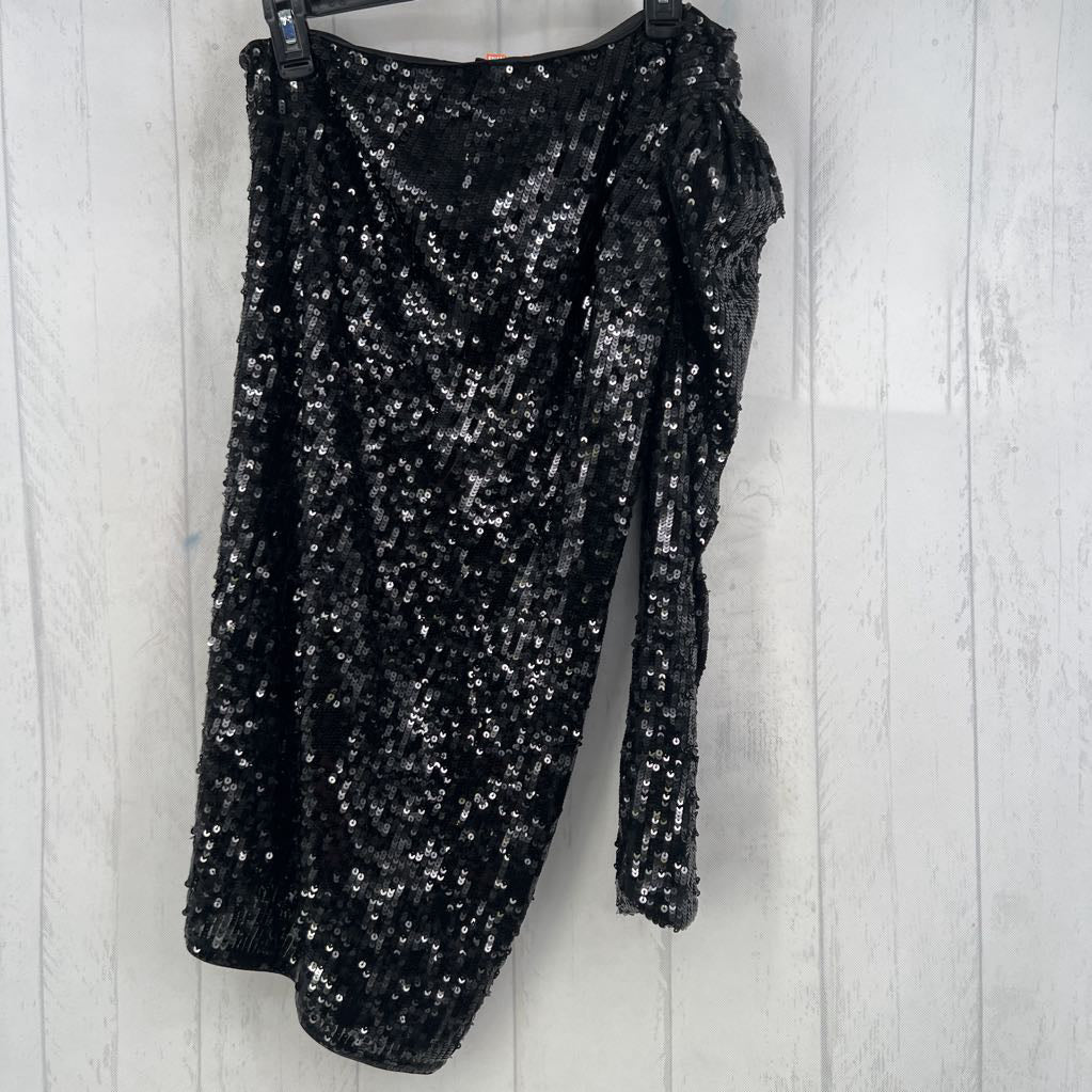 6 sequin off the shoulder dress
